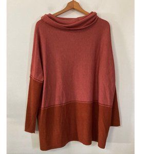 Edgewood Poncho Sweater in Dusty Cedar Heather